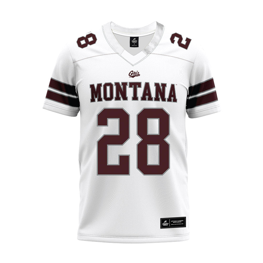 Montana - NCAA Football : Hashim Jones - White Premium Football Jersey-0