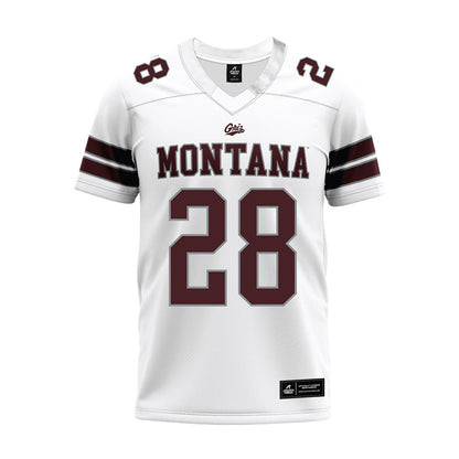 Montana - NCAA Football : Hashim Jones - White Premium Football Jersey-0