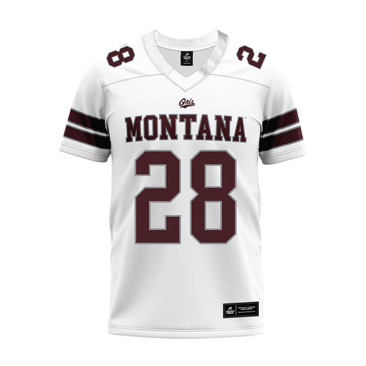 Montana - NCAA Football : Hashim Jones - White Premium Football Jersey-0