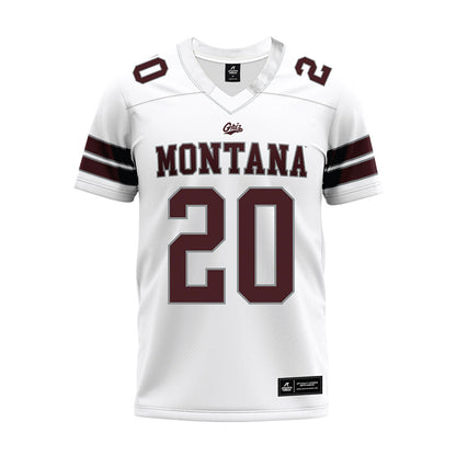 Montana - NCAA Football : Sage Salopek - White Premium Football Jersey-0