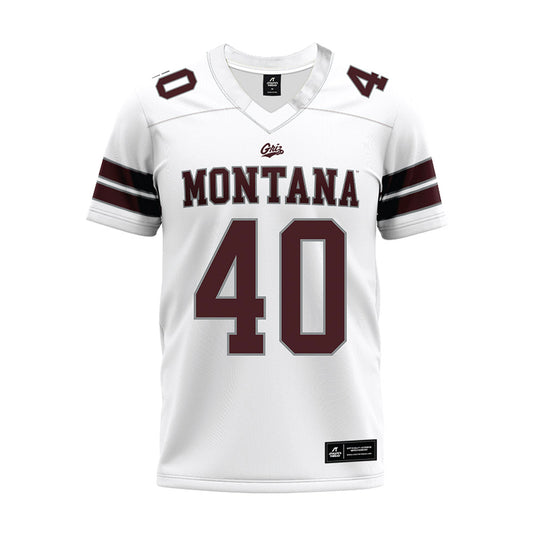 Montana - NCAA Football : Colton Lentz - White Premium Football Jersey-0