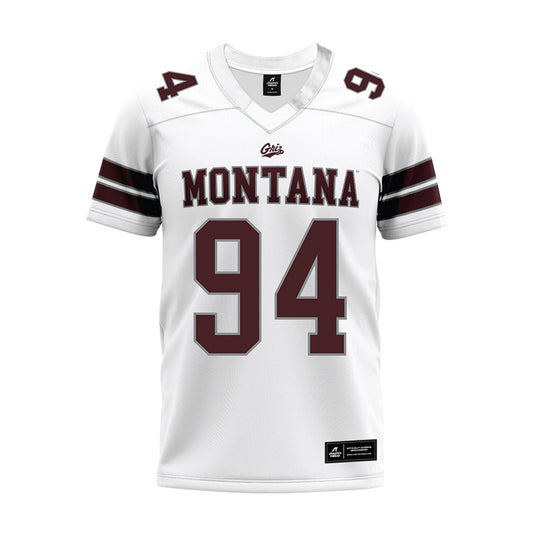 Montana - NCAA Football : Cole Harpole - White Premium Football Jersey-0