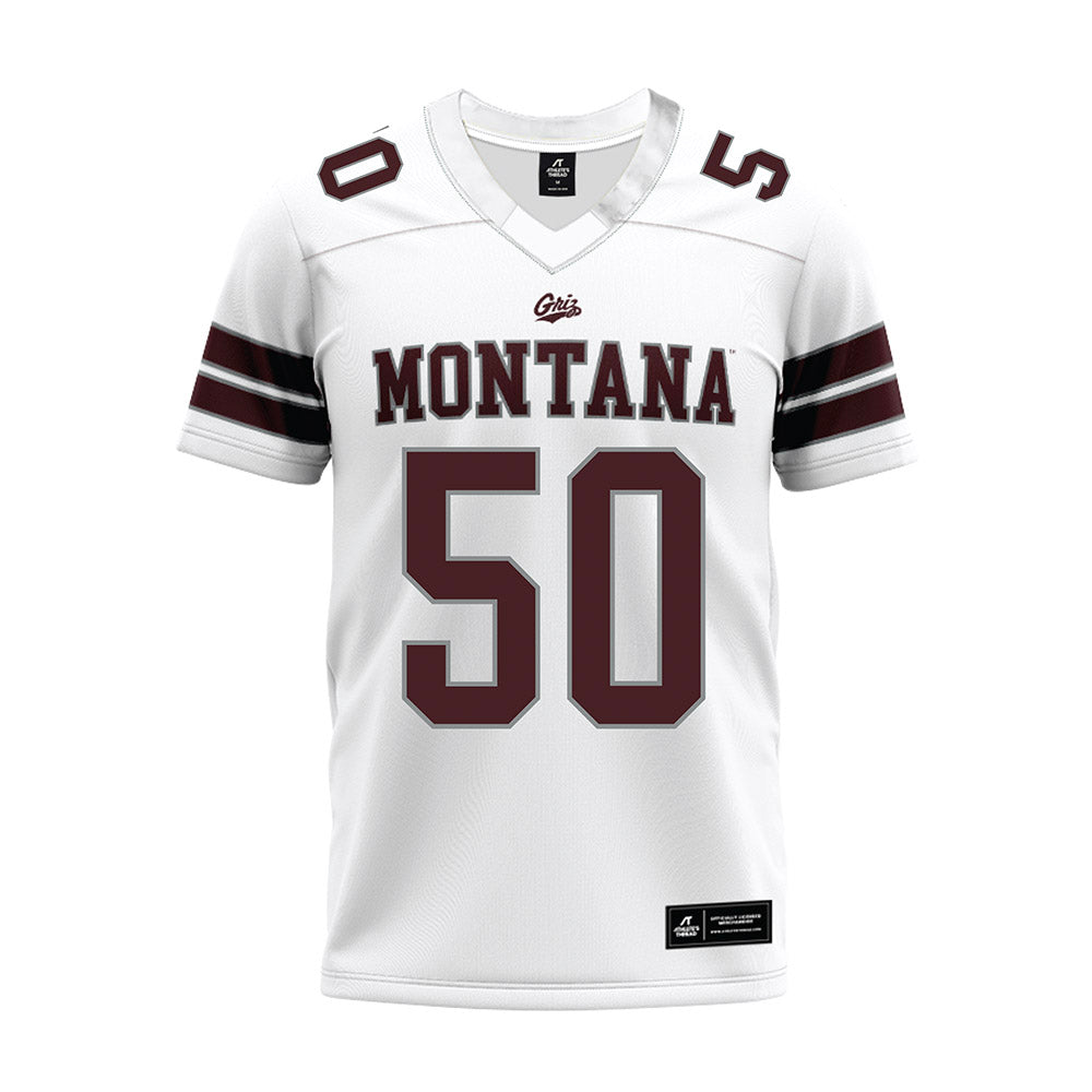 Montana - NCAA Football : Sam Merriman - White Premium Football Jersey-0