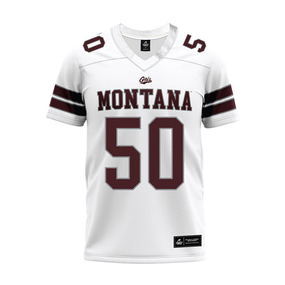 Montana - NCAA Football : Sam Merriman - White Premium Football Jersey-0