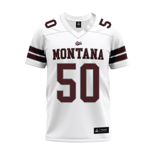 Montana - NCAA Football : Sam Merriman - White Premium Football Jersey-0
