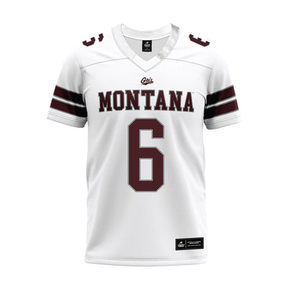 Montana - NCAA Football : Legend Lyons - White Premium Football Jersey-0