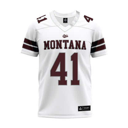 Montana - NCAA Football : Ryder Barinowski - White Premium Football Jersey-0