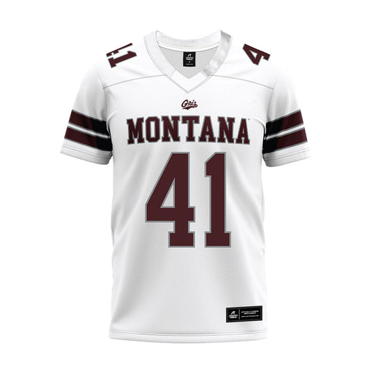 Montana - NCAA Football : Ryder Barinowski - White Premium Football Jersey-0