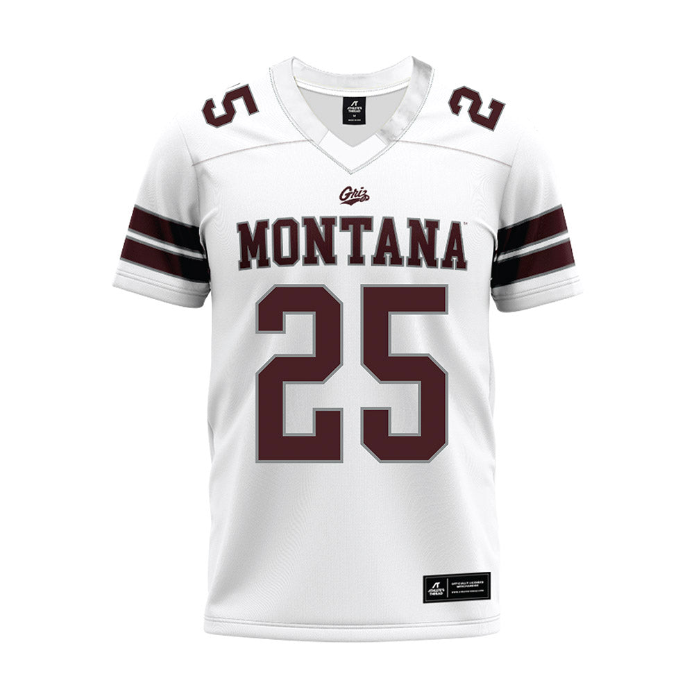 Montana - NCAA Football : Brady Beaner - White Premium Football Jersey-0