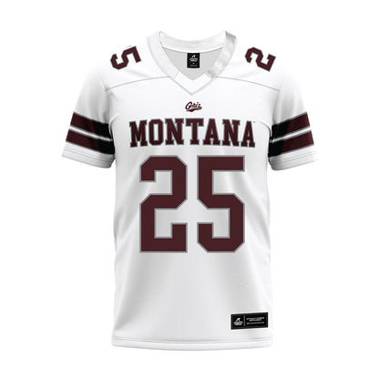 Montana - NCAA Football : Brady Beaner - White Premium Football Jersey-0