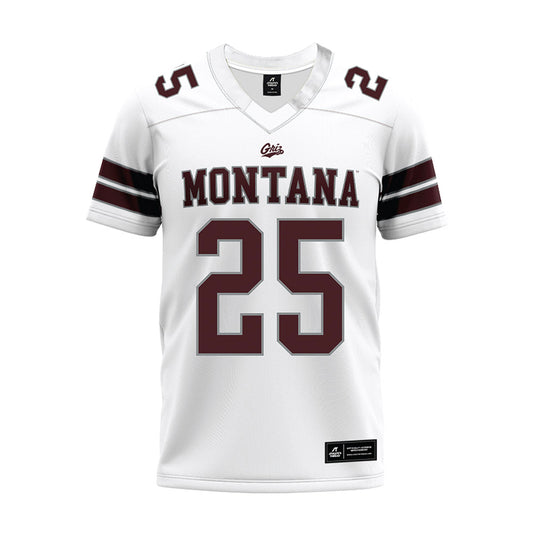 Montana - NCAA Football : Brady Beaner - White Premium Football Jersey-0