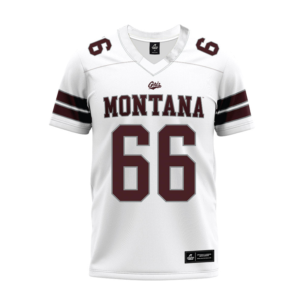 Montana - NCAA Football : Ezra Meyer - White Premium Football Jersey-0