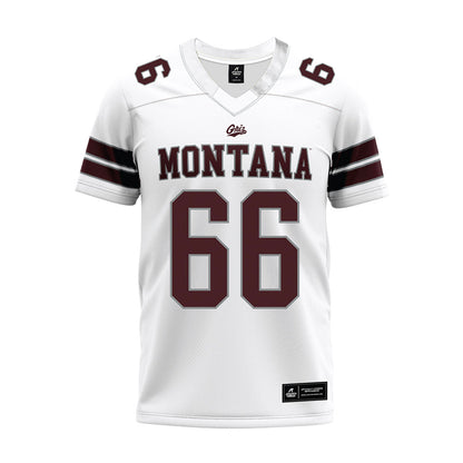 Montana - NCAA Football : Ezra Meyer - White Premium Football Jersey-0