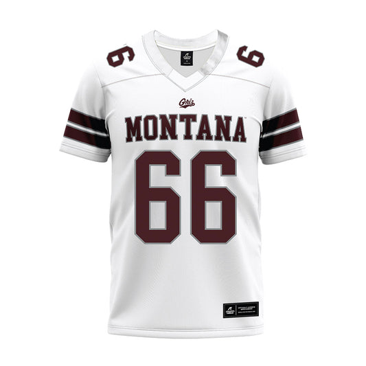 Montana - NCAA Football : Ezra Meyer - White Premium Football Jersey-0