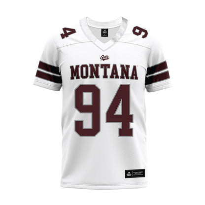 Montana - NCAA Football : Cole Harpole - White Premium Football Jersey-0