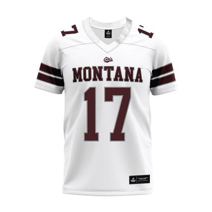 Montana - NCAA Football : Luke Flowers - White Premium Football Jersey-0