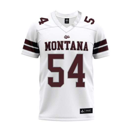 Montana - NCAA Football : Bridger Salvevold - White Premium Football Jersey-0