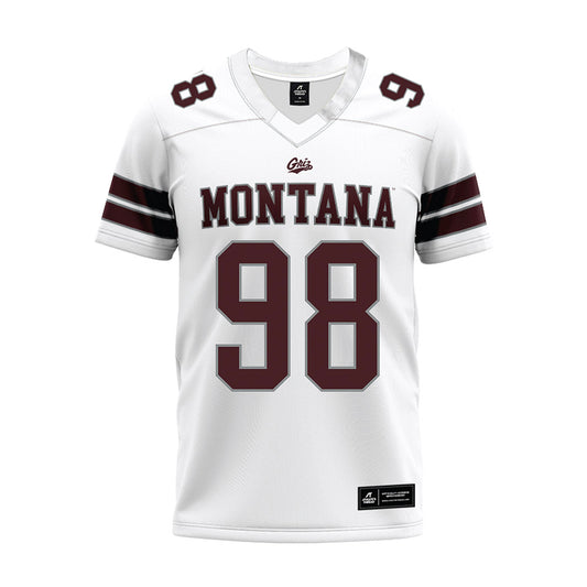 Montana - NCAA Football : Hayden Hanks - White Premium Football Jersey-0
