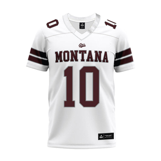 Montana - NCAA Football : Styles Goodman - White Premium Football Jersey-0