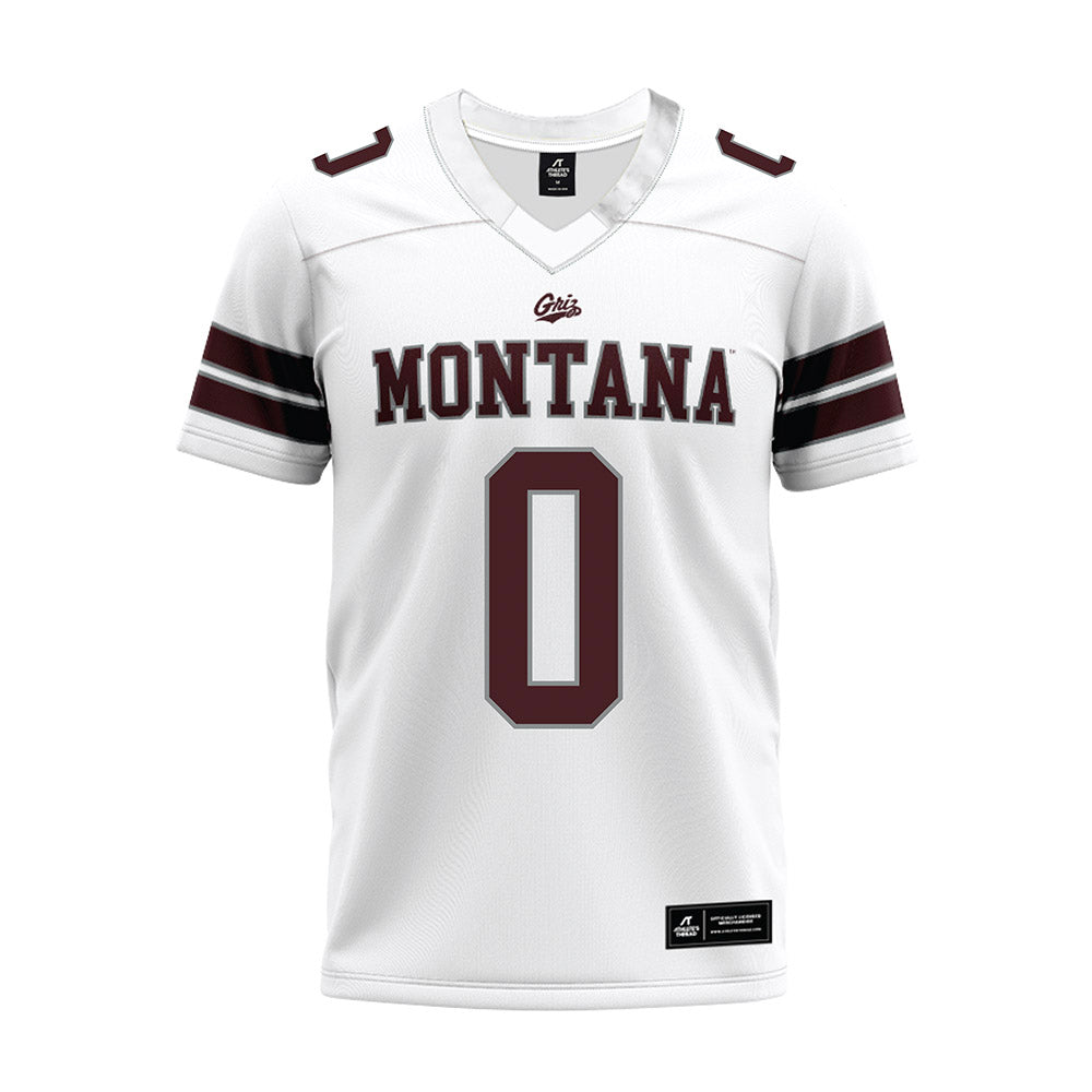 Montana - NCAA Football : Gabe Stroud - White Premium Football Jersey-0