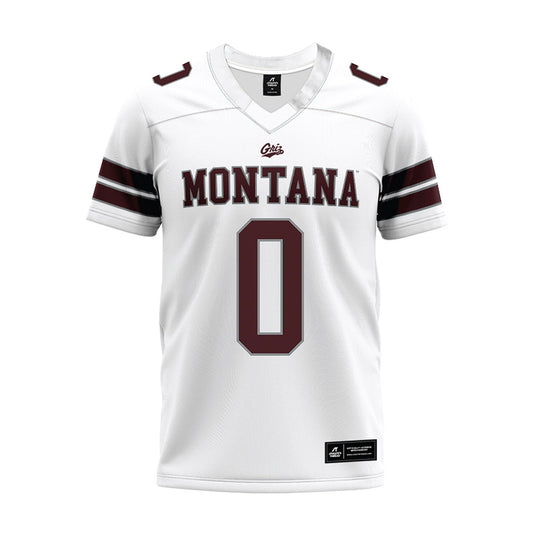 Montana - NCAA Football : Gabe Stroud - White Premium Football Jersey-0