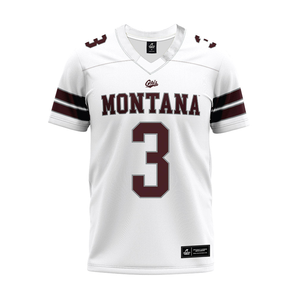 Montana - NCAA Football : Jeilani Davis - White Premium Football Jersey-0