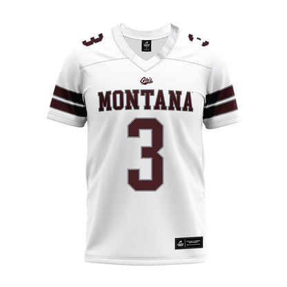 Montana - NCAA Football : Jeilani Davis - White Premium Football Jersey-0