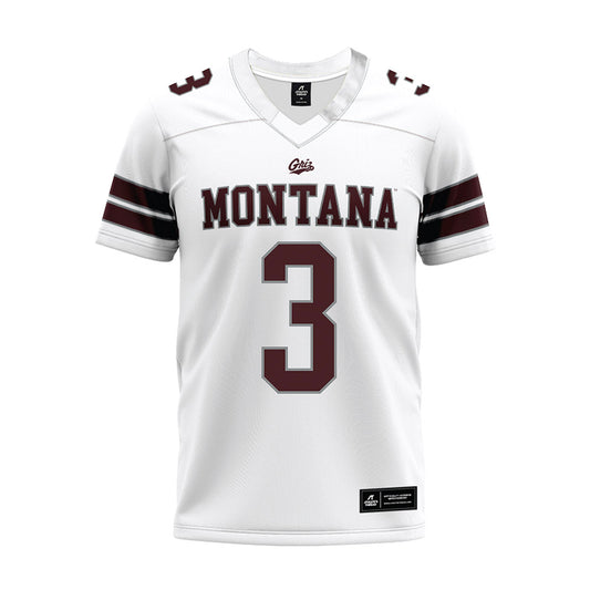 Montana - NCAA Football : Jeilani Davis - White Premium Football Jersey-0