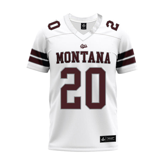 Montana - NCAA Football : Sage Salopek - White Premium Football Jersey-0