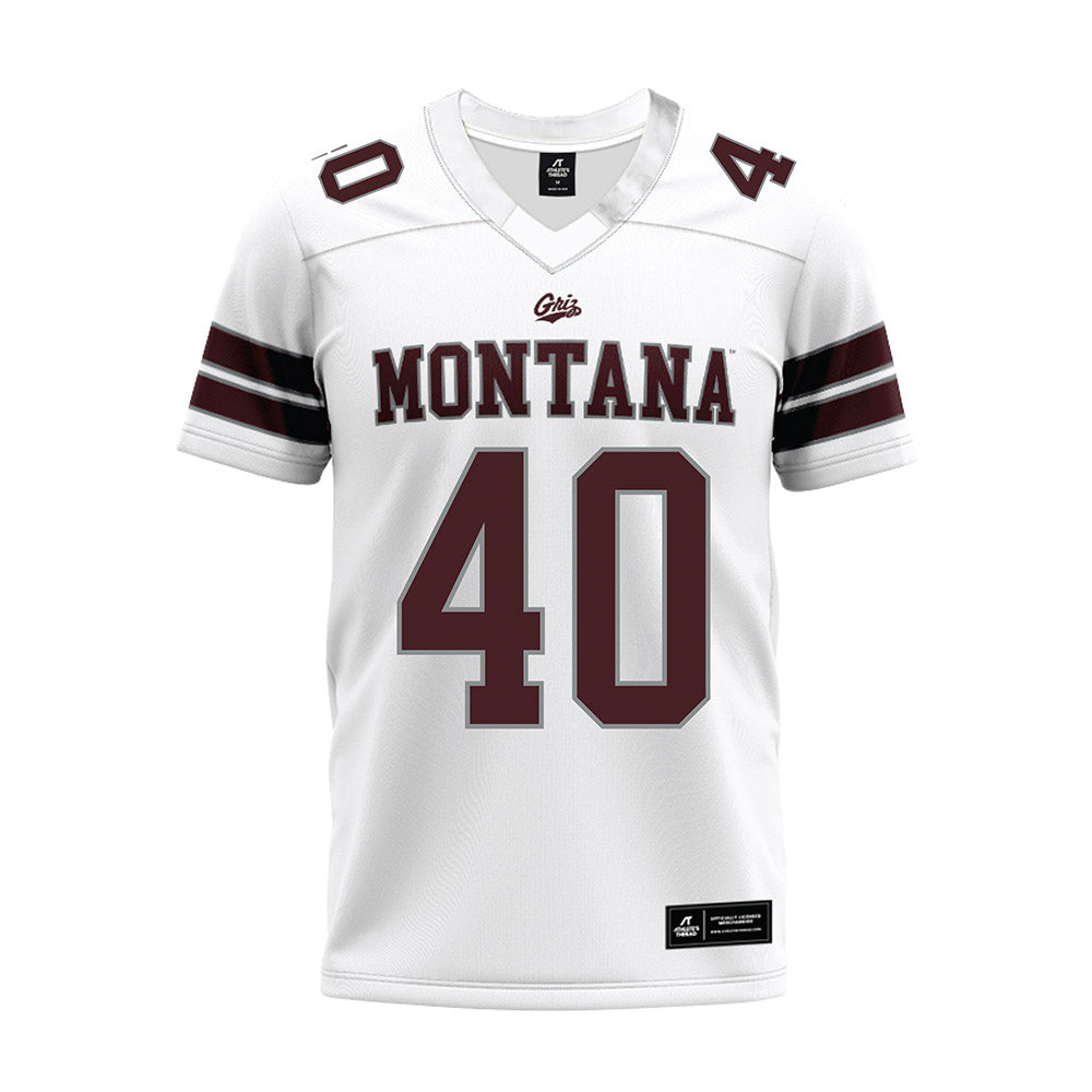 Montana - NCAA Football : Colton Lentz - White Premium Football Jersey-0