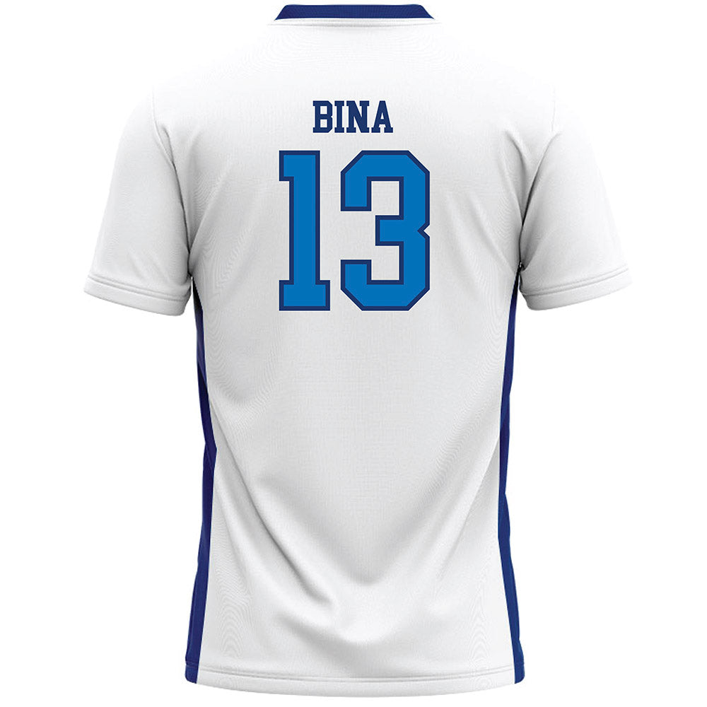 FLC - NCAA Women's Lacrosse : Madeleine Bina - White Lacrosse Jersey -1