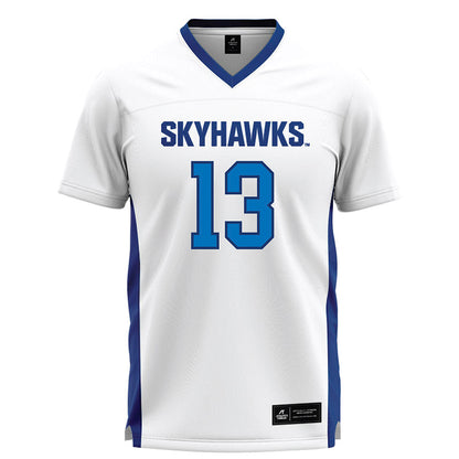 FLC - NCAA Women's Lacrosse : Madeleine Bina - White Lacrosse Jersey -0