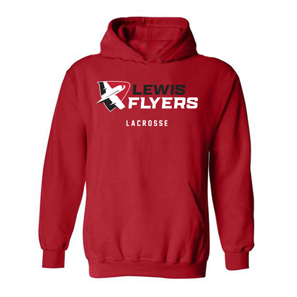 Lewis - NCAA Women's Lacrosse : Devyn Hartley - Classic Shersey Hooded Sweatshirt-0