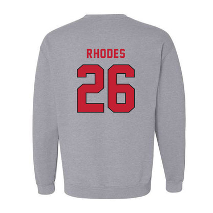 Lewis - NCAA Men's Lacrosse : Hawk Rhodes - Classic Shersey Crewneck Sweatshirt-1