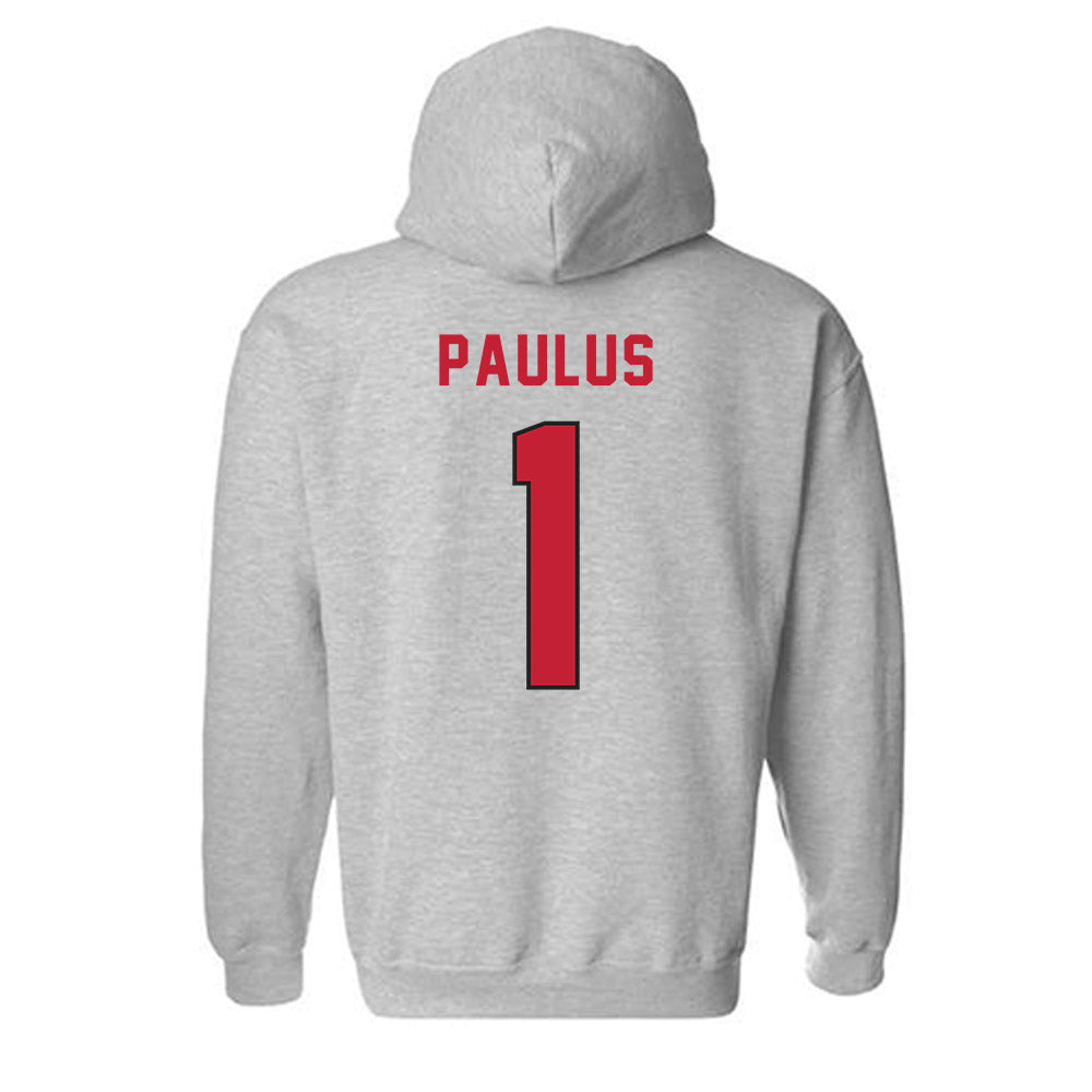 Lewis - NCAA Men's Lacrosse : Riley Paulus - Classic Shersey Hooded Sweatshirt-1