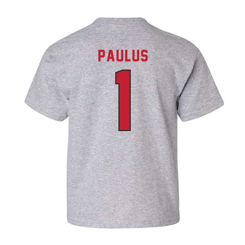 Lewis - NCAA Men's Lacrosse : Riley Paulus - Classic Shersey Youth T-Shirt-1
