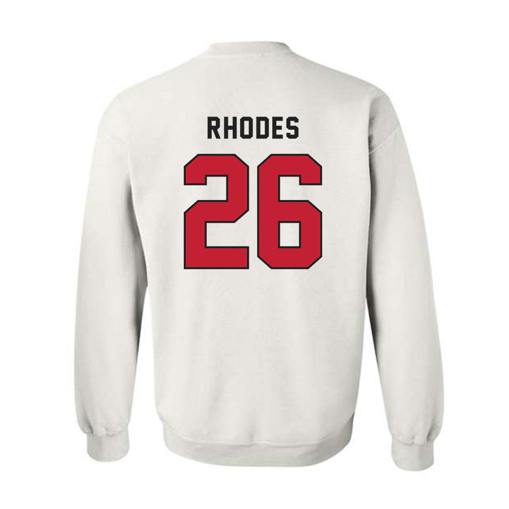 Lewis - NCAA Men's Lacrosse : Hawk Rhodes - Classic Shersey Crewneck Sweatshirt-3
