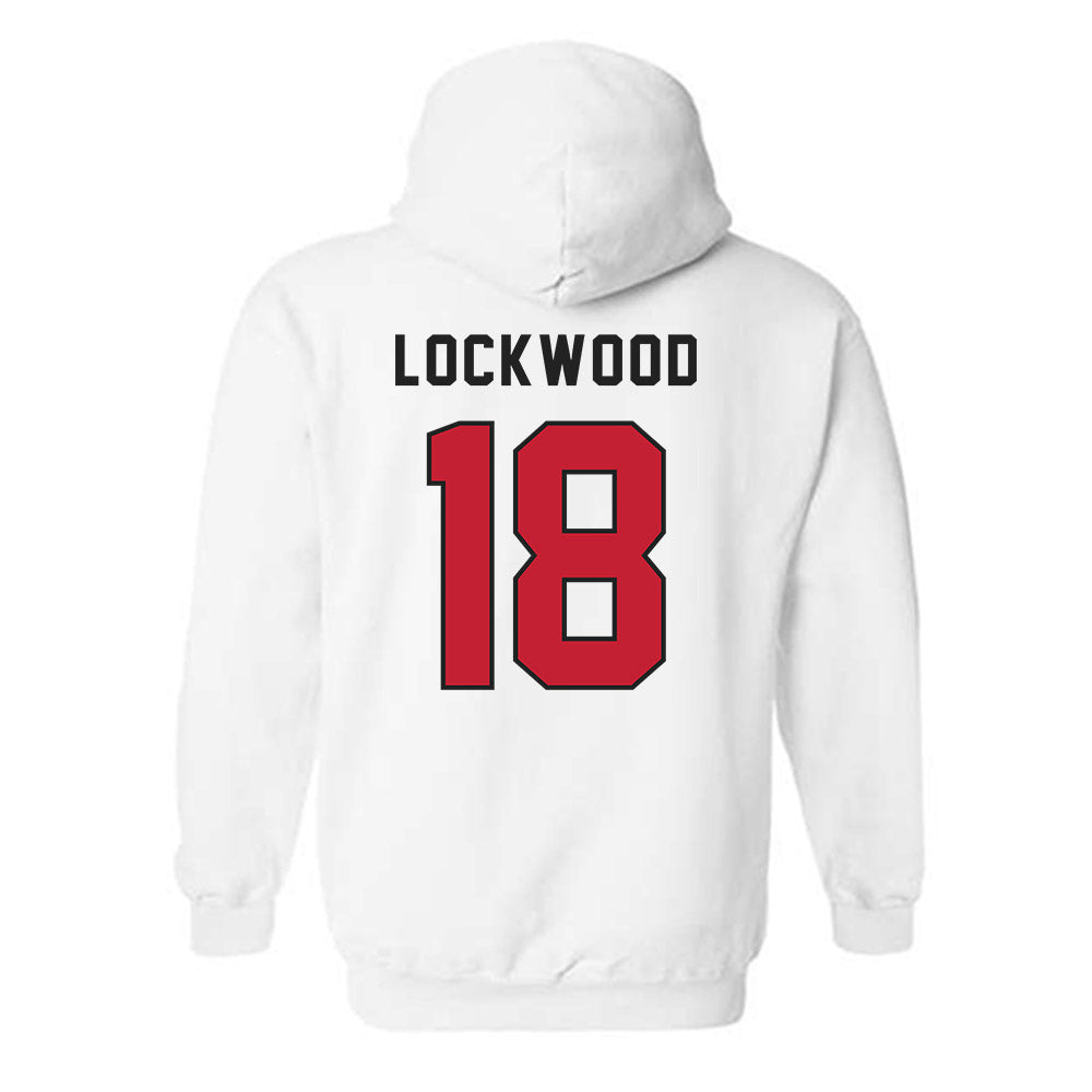 Lewis - NCAA Men's Lacrosse : Landon Lockwood - Classic Shersey Hooded Sweatshirt-1