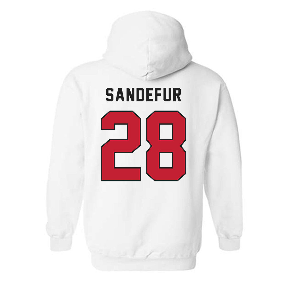Lewis - NCAA Women's Lacrosse : Samantha Sandefur - Classic Shersey Hooded Sweatshirt-1