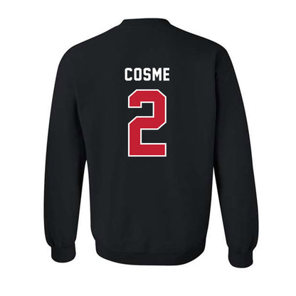 Lewis - NCAA Men's Basketball : Cale Cosme - Classic Shersey Crewneck Sweatshirt-1