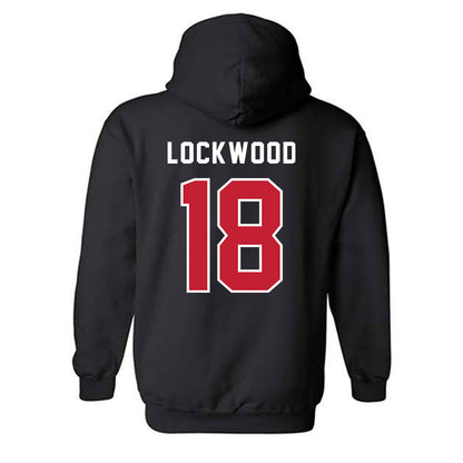 Lewis - NCAA Men's Lacrosse : Landon Lockwood - Classic Shersey Hooded Sweatshirt-1