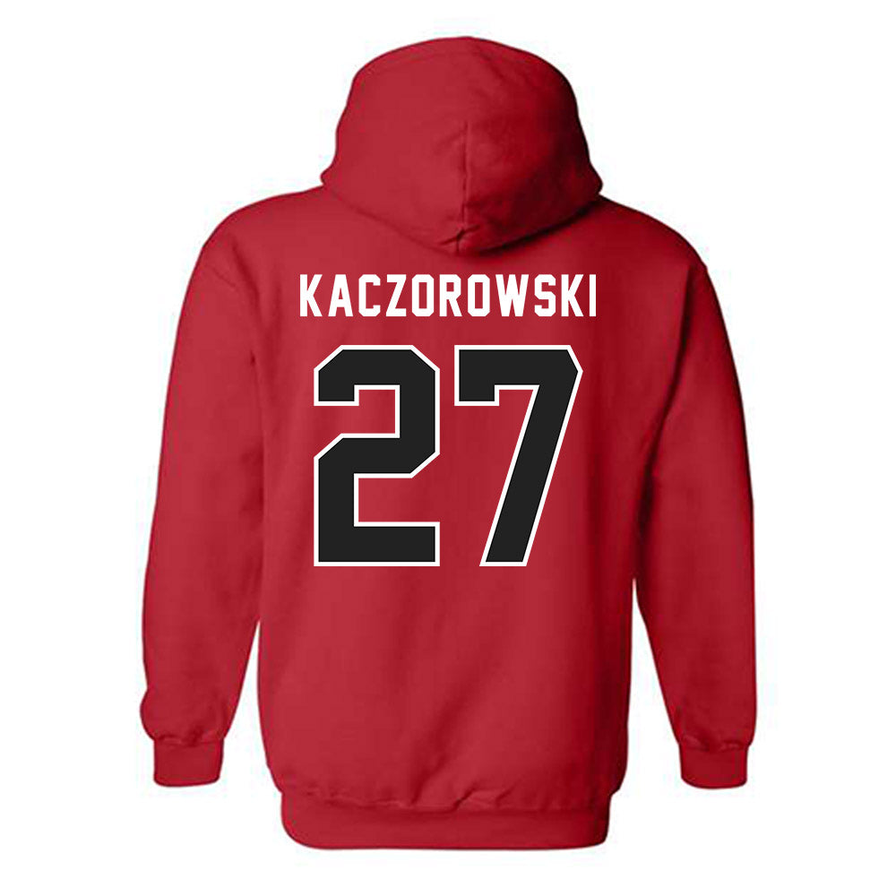 Lewis - NCAA Women's Volleyball : Rachel Kaczorowski - Classic Shersey Hooded Sweatshirt-1