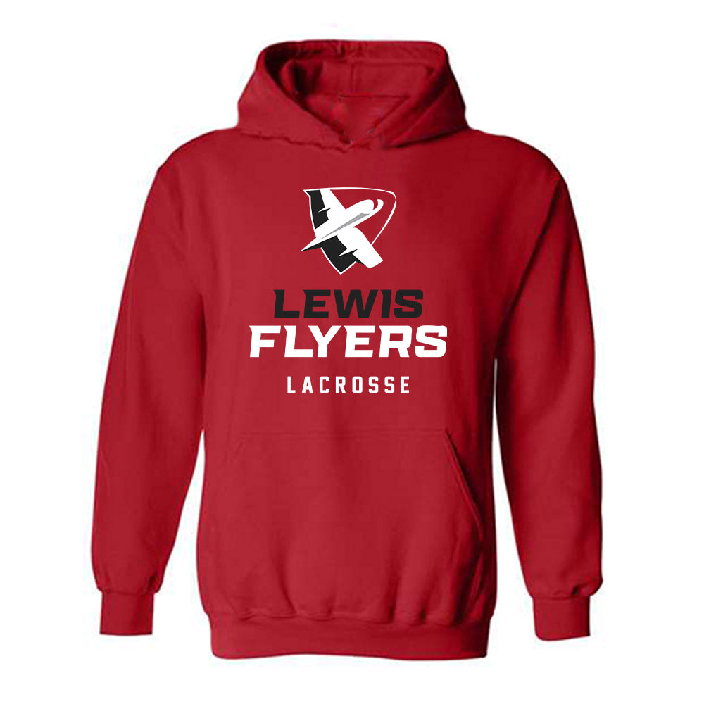 Lewis - NCAA Men's Lacrosse : Hawk Rhodes - Classic Shersey Hooded Sweatshirt-0