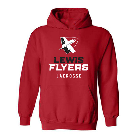 Lewis - NCAA Women's Lacrosse : Devyn Hartley - Classic Shersey Hooded Sweatshirt-0