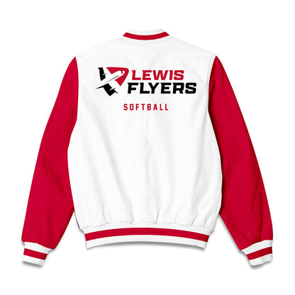 Lewis - NCAA Softball : Victoria Richardson - Bomber Jacket-1