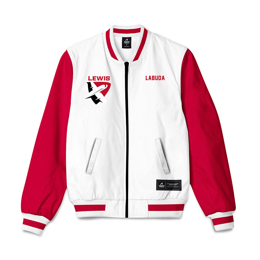 Lewis - NCAA Men's Swimming & Diving : Sebastian Labuda - Bomber Jacket-0
