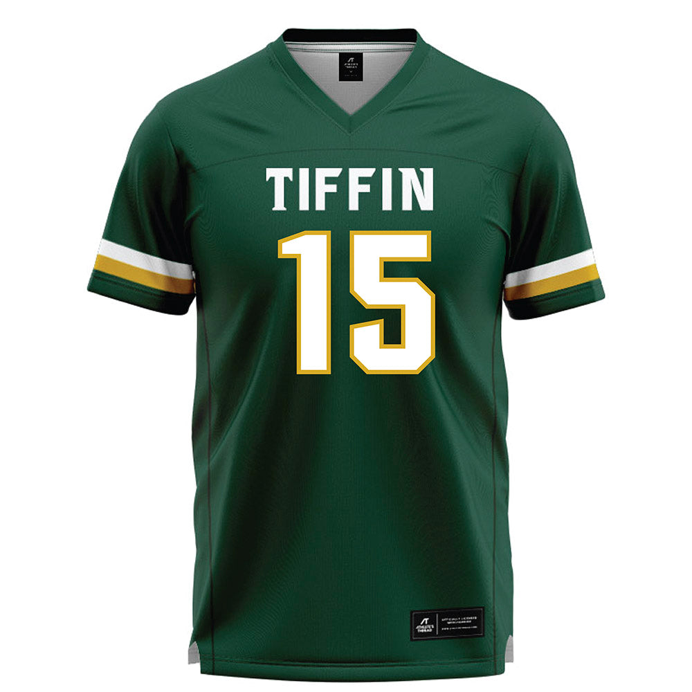 Tiffin - NCAA Men's Lacrosse : Blake Borup - Dark Green Lacrosse Jersey -0