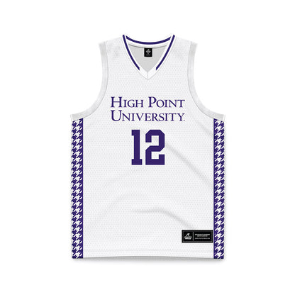 High Point - NCAA Men's Basketball : Scotty Washington - White Basketball Jersey-0