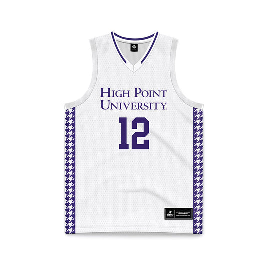 High Point - NCAA Men's Basketball : Scotty Washington - White Basketball Jersey-0