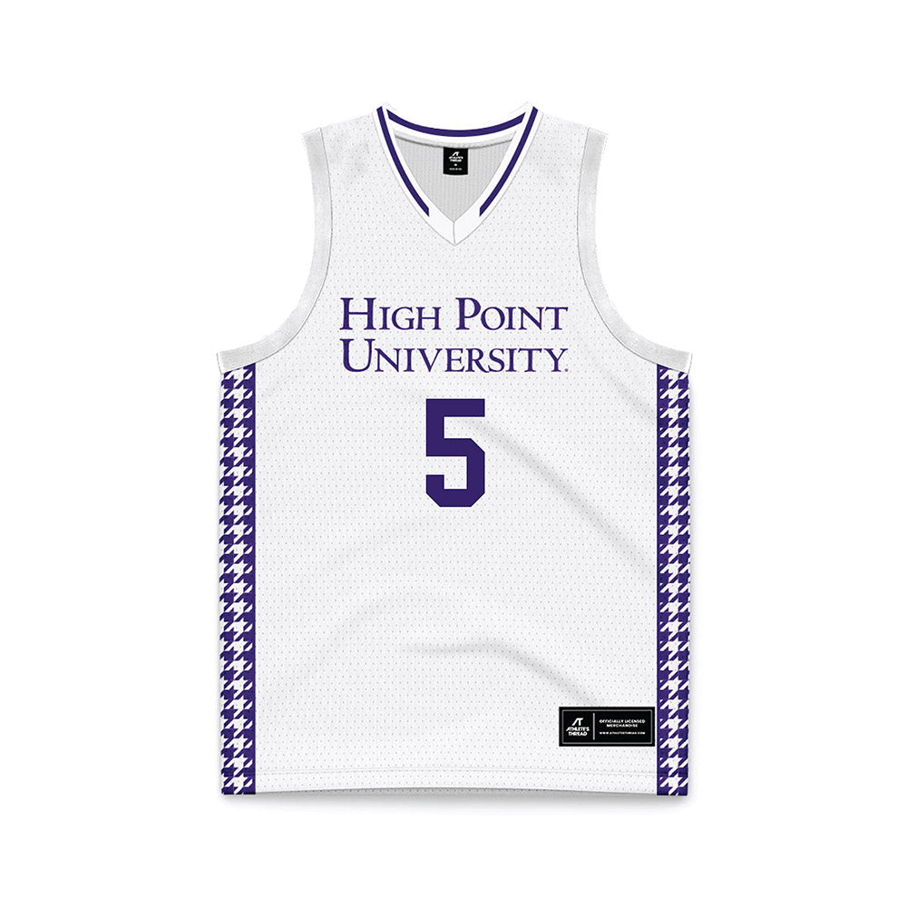 High Point - NCAA Men's Basketball : Trey Pearson - White Basketball Jersey-0
